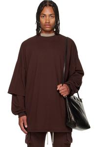 Rick Owens Drkshdw Бордовая толстовка Concordian Tommy Hustler