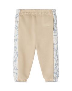 Барокко: мальчиковые флисовые спортивные брюки с вышивкой — малыши, маленькие дети Versace, коричневый/бежевый