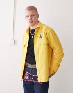 Мягкая вафля, вельветовая рубашка ICECREAM желтого цвета