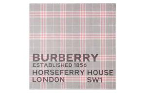 Burberry Вязаный шарф унисекс светло-серый/светло-розовый, Light Gray/Light Pink