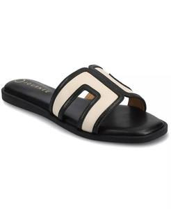 Женские сандалии Primah "H" Band Slip On Flat Journee Collection, коричневый/бежевый
