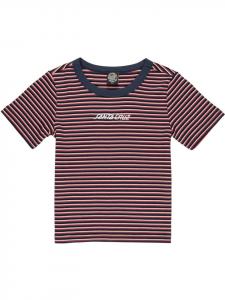 Футболка Strip Logo Emb T-Shirt черного цвета Santa Cruz