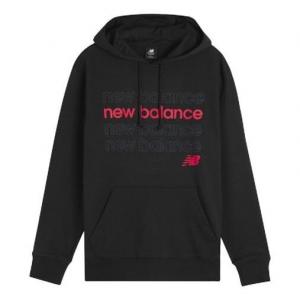 Толстовка New Balance Men's New Balance logo Printing Drawstring hooded Long Sleeves Black, черный