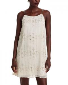 Платье с бисерной отделкой - Exclusive AQUA, коричневый/бежевый