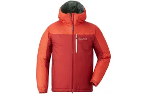 Куртка мужская утепленная с капюшоном Fall Winter Thermal Insulation Hooded Puffer MONTBELL, br/pa/brick красный/pepper красный