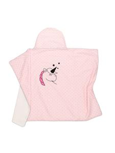 Baby Lal Банное полотенце с капюшоном "Единорог" розового цвета - (Д) 72 x (Ш) 95 см