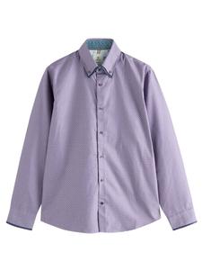 Рубашка на пуговицах классического кроя Next, цвет Lilac/Blackberry