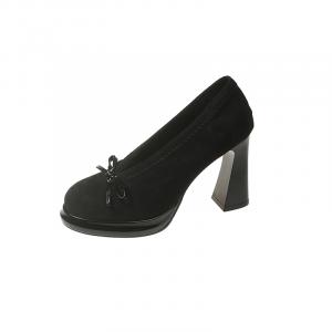 Dragon Dance Женские туфли на платформе с массивным каблуком черные, цвет Black
