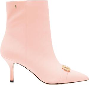 Женские ботильоны с металлической пряжкой, с заостренным носком и каблуком-стилет, стильные короткие ботинки в западном стиле для вечеринки или платьев WINDBXYB, Orange