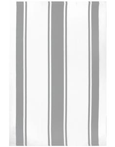 Классическое хлопковое полотенце в полоску MU Kitchen, 20 x 30 дюймов, цвет Nickel