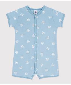 Короткий комбинезон с принтом в виде сердечек