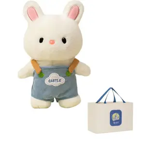 Love of wormwood Голубой и белый замок комбинезон кролик плюшевая кукла высота 20см