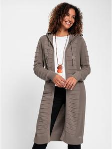 Длинный кардиган серо-коричневого цвета WITT WEIDEN
