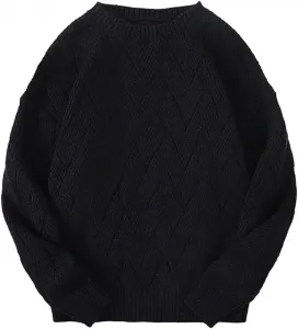 Мужской свитер с круглым вырезом