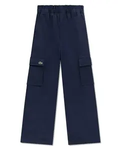 Прямые брюки для девочки Lacoste, синий