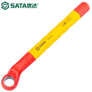 SATA 42413 Ключ Torx VDE, высоковольтная изоляция, давление 1000 В, звездообразный цветочный ключ, мертвый ключ, хром-ванадиевая сталь, 13 мм