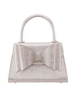 Сумка-портфель Crystal Double Bow Handheld Nina, слоновая кость/кремовый