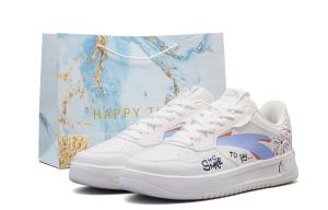 ANTA Easy Textile, Synthetic Leather, Slip Resistant, Cushioning, Low Top, Skateboard Shoes, Unisex, Purple