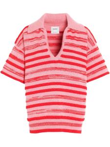 Barrie рубашка поло в полоску, красный
