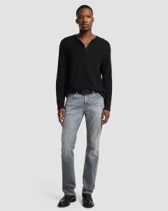 Мужские джинсы slim средней посадки серого цвета 7 For all mankind