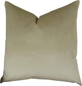 Thomas Collection Декоративная подушка тауп бархатная бежевая двусторонняя Neutral