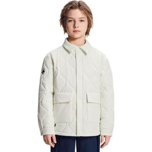 Детская утепленная куртка с воротником DESCENTE, cr-кремовый