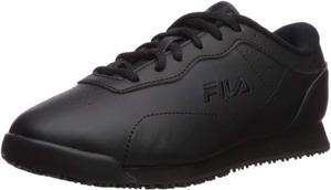 Женские рабочие кроссовки Fila Memory Viable с противоскользящим покрытием Memory Viable Sr, 6 Wide Black