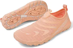 Водные тапочки для женщин и мужчин, дышащие, здоровые и нескользящие, быстро сохнущие, для ходьбы, походов, плавания, бассейна, пляжа, дайвинга, серфинга и водного спорта Movnebyro, розовый