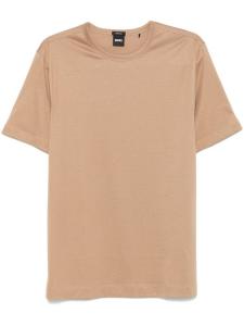 BOSS футболка джерси, коричневый