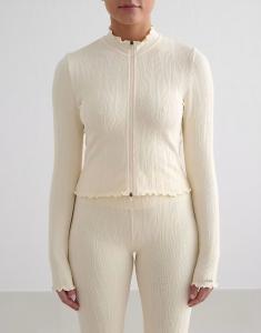 Куртка-тюльпан Almond White в цвете «миндально-белый» Aim'N