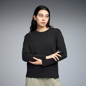 Женская футболка с длинными рукавами ESS MX с логотипом кошки.