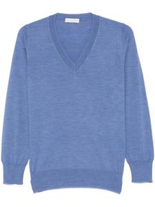 Свитер с V-образным вырезом Le Tricot Perugia, синий