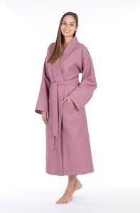 Framsohn махровый халат унисекс "небрежного покроя, сделано в Австрии", унисекс вафельного пике Framsohn Frottier, цвет Antik Rose