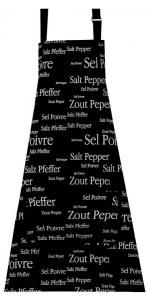 Кухонный фартук Winkler Sel & Poivre, черный