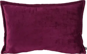 Х.ОК.К. Декоративная подушка "Bizantina" с окантовкой по окружности H.O.C.K. 40х60 см, цвет aubergine/lila + unifarben