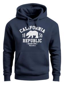 Neverless Толстовка 'California Republic' в цвете Navy