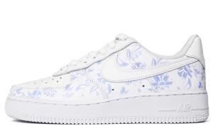 Кроссовки Nike Air Force 1 Skateboard Shoes Unisex Low-Top White Blue