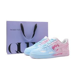 Nike Легкие низкие кроссовки для скейтбординга Air Force 1 Magic Trail, унисекс, синие, розовые