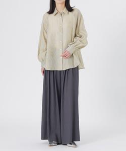 Рубашка-куртка с жаккардовой отделкой и застежкой на пуговицы сзади Loveless, цвет Yellow