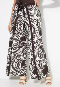 Брюки с эластичным поясом и запахом Ulla Popken, Mahogany