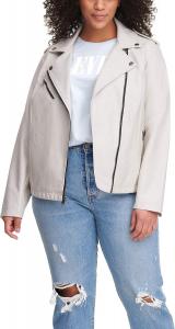 Женская куртка-косуха Levi's из экокожи классическая, устричный белый