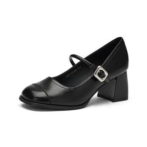 Туфли Мэри Джейн на толстом каблуке 6,4 см, женские GEMEIQ, Black