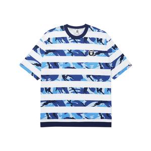 Футболка в полоску с аппликацией логотипа Aape, камуфляж