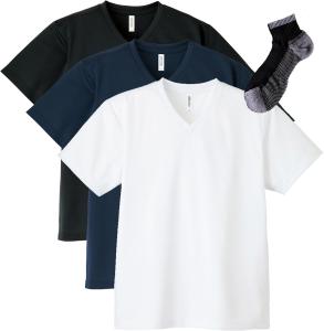 Футболка унисекс с коротким рукавом, с V-образным вырезом Glimmer, белый/темно-синий