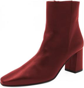 Женские ботильоны Zszszsu Fashion с квадратным носком, высокие толстые каблуки, на молнии, уютные зимние ботинки для вечеринок, свиданий, работы и повседневной носки, размер 4-16 US, Red