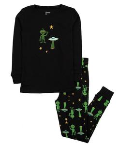 Детская хлопковая пижама из двух частей на Хэллоуин Leveret, Alien