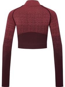 Тренировочная куртка "Mt Fade Seamless Half Zip" коричневого цвета Hummel