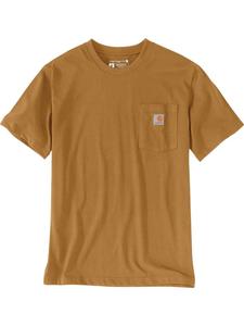 CARHARTT Футболка "Dearborn Relaxed Pocket T-Shirt" коричневого цвета