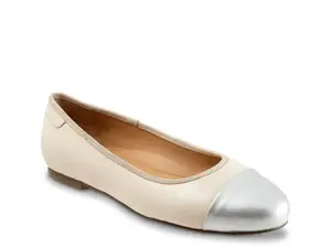 Балетки Clara Trotters, Cream/Silver