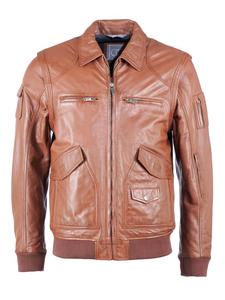 Кожаная куртка JCC 3102163, коричневый